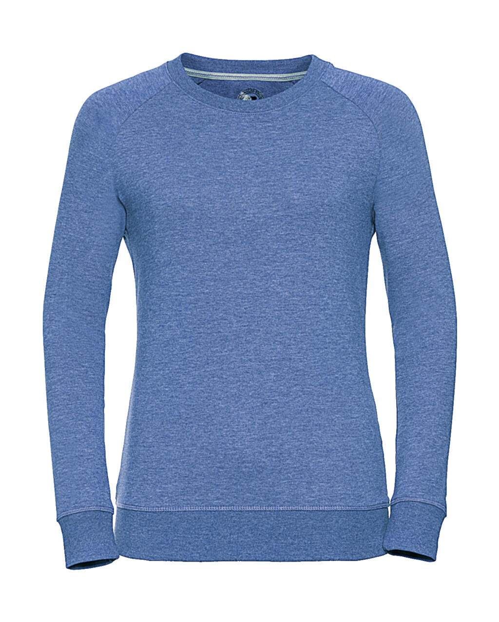 Damen-Raglan-Sweatshirt aus French Terry in HD-Qualität - M3 - Blaumergel
