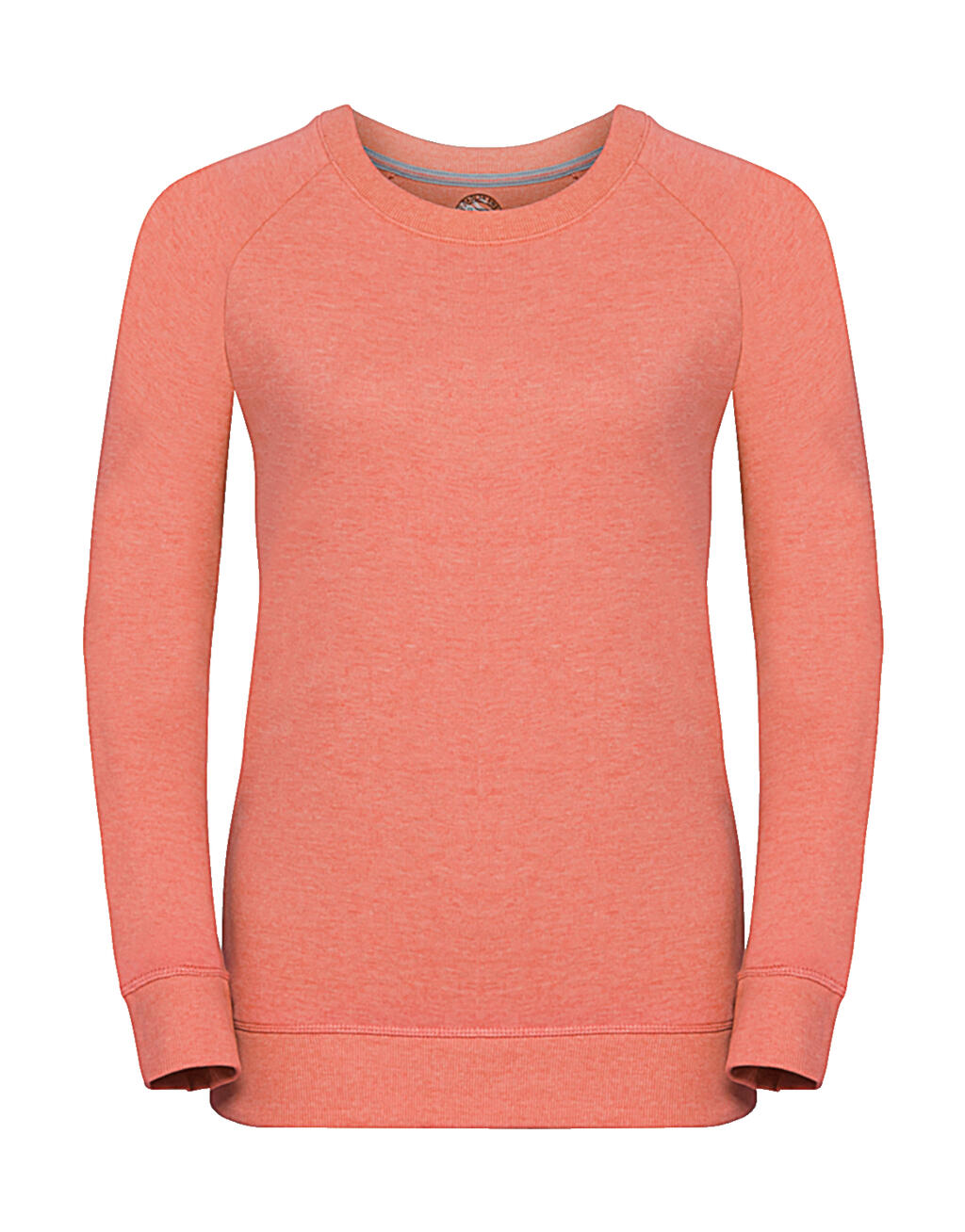 Damen-Raglan-Sweatshirt aus French Terry in HD-Qualität - 3C - Korallenmergel