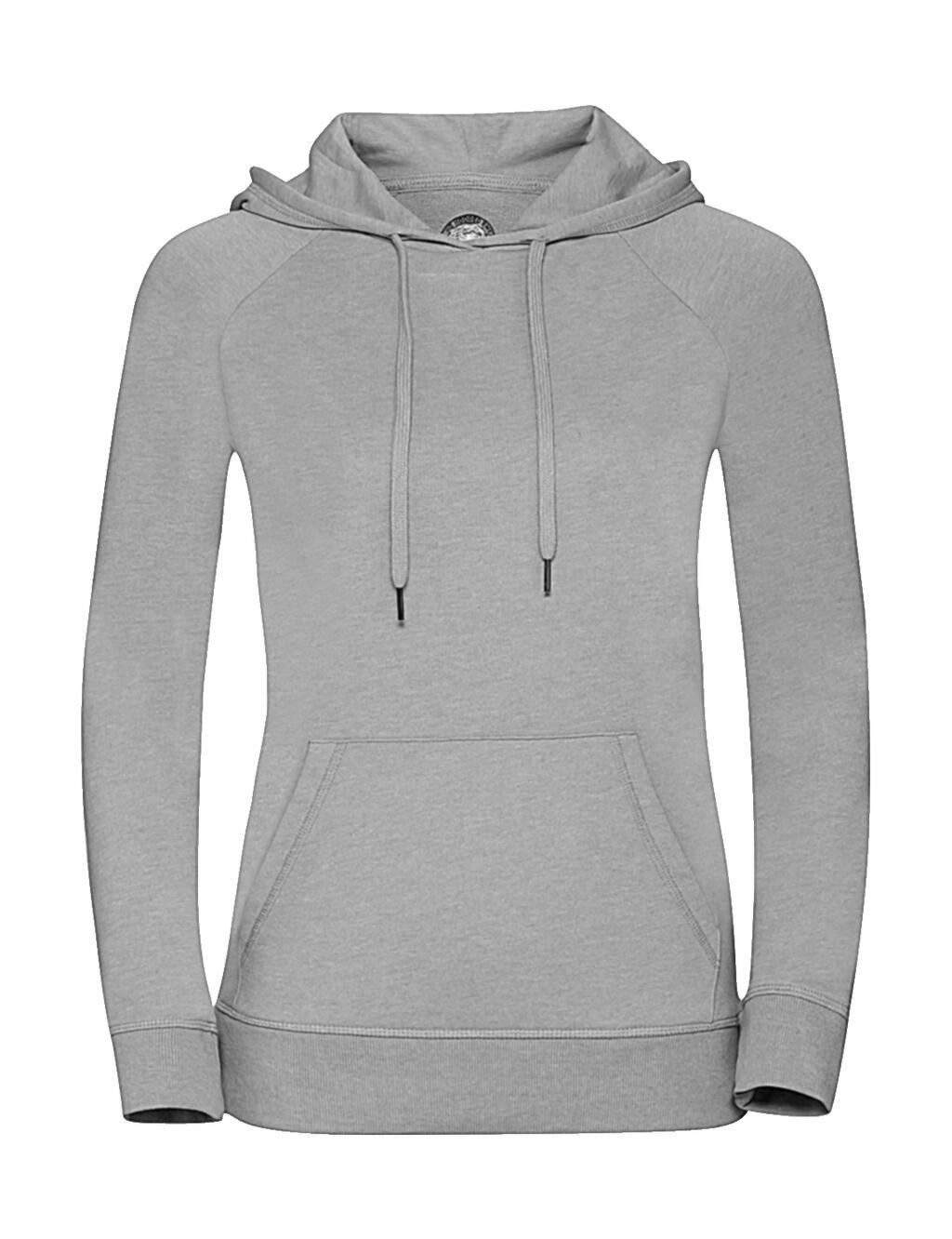 Damen-Hoodie aus französischem HD-Frottee - S7 - Silbermergel