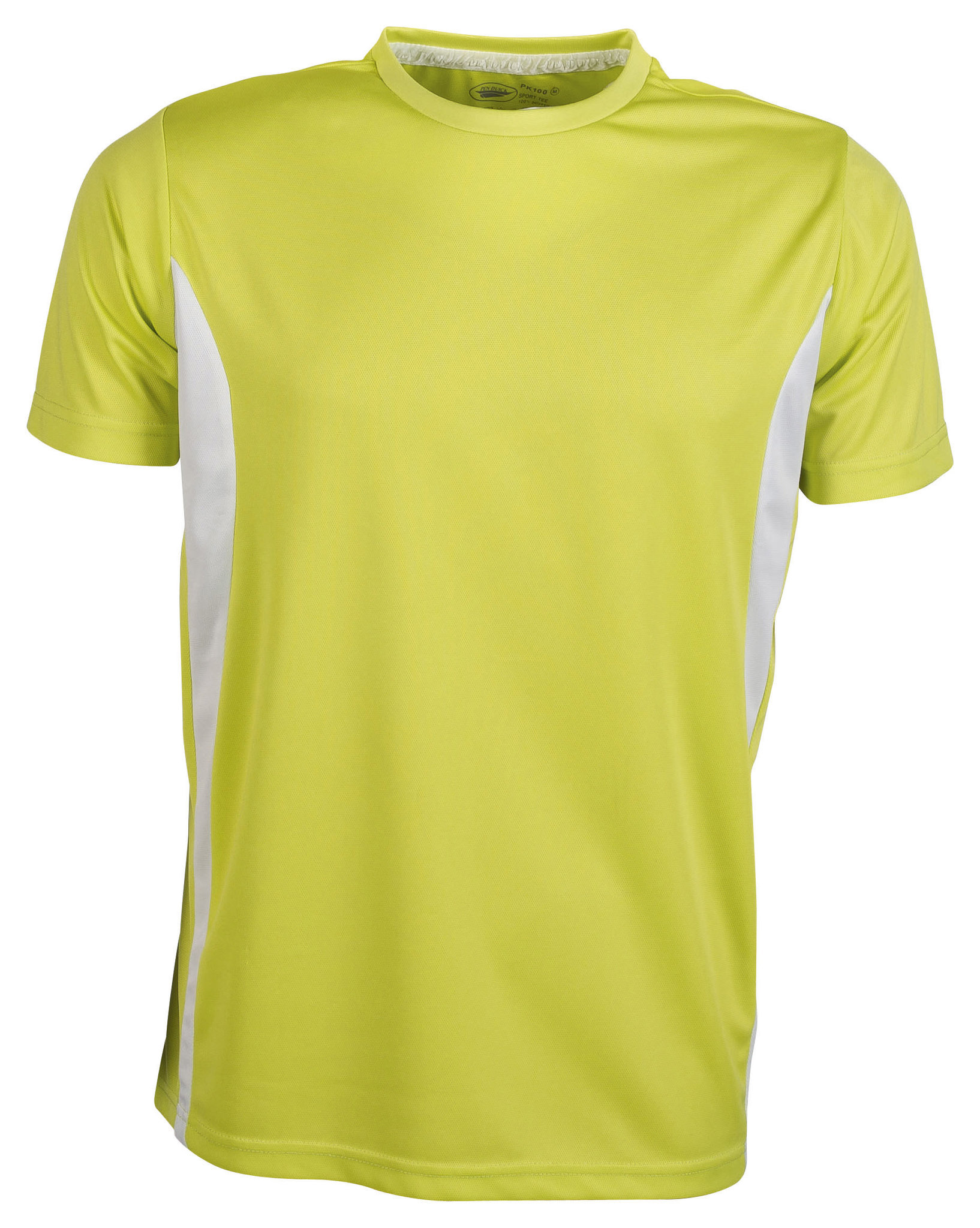 Sport-T-Shirt mit Kontrasteffekten, Größe M/C, 100 % Polyester, 140 g/m², Azurblau/Weiß, Größe S - LL - LL – Hellgrün/Weiß
