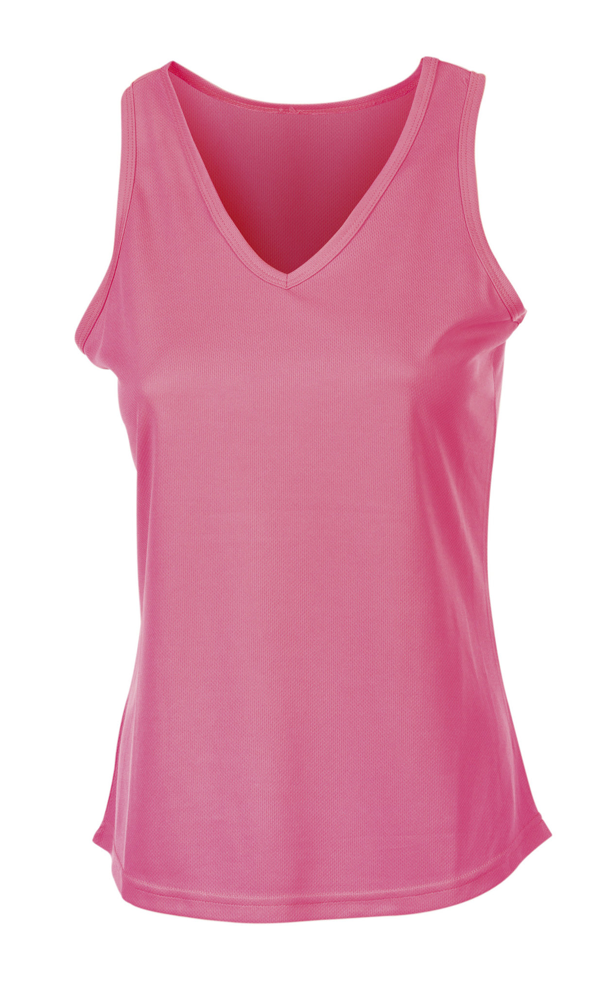 Firstop Damen-Sport-Tanktop, 100 % Polyester, 140 g/m² Atoll, Größe S - PK - PK – Fluoreszierendes Rosa