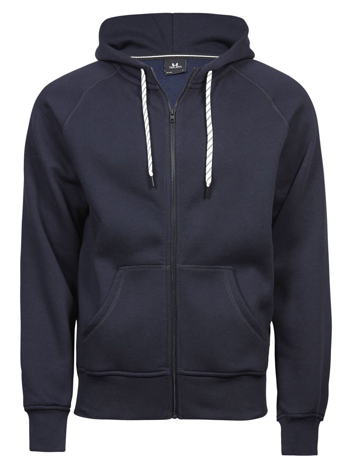 Herrenmode Kapuzenpullover mit durchgehendem Reißverschluss - NVY - Marine
