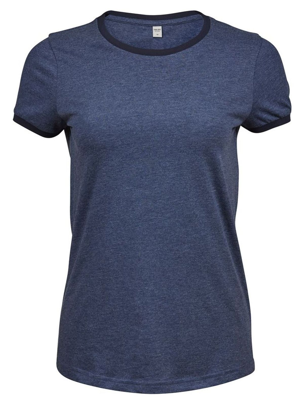 Damen-Ringer-T-Shirt - 200 - Marineblau/Weiß