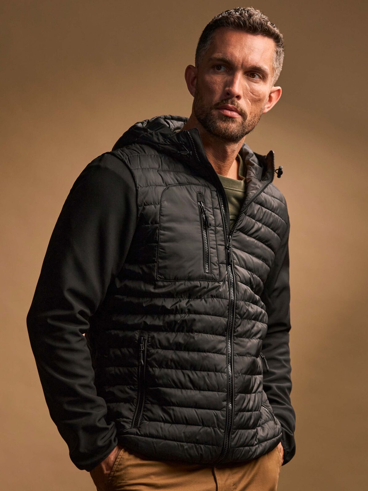 Kapuzen-Crossover-Jacke für Herren