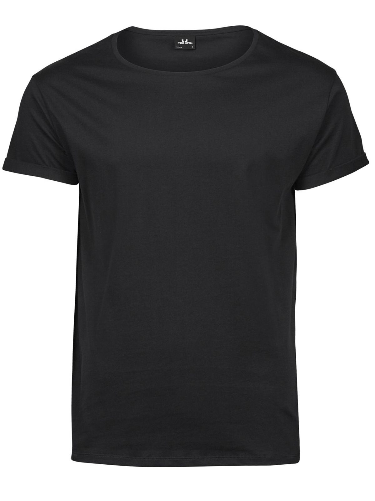 Herren-T-Shirt zum Hochkrempeln - BLK - Schwarz