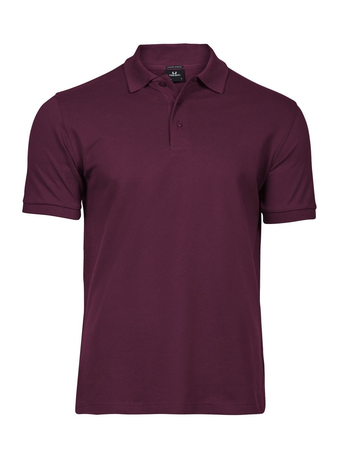 Luxuriöses Stretch-Polohemd für Herren - Wein