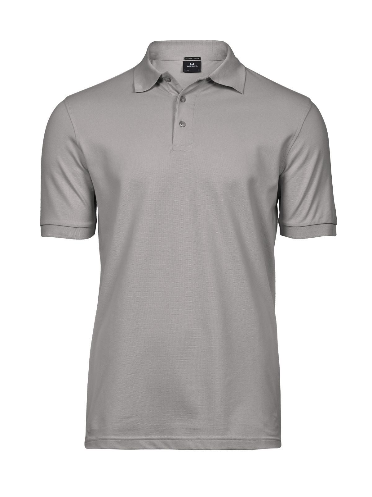 Luxuriöses Stretch-Polohemd für Herren - Stein