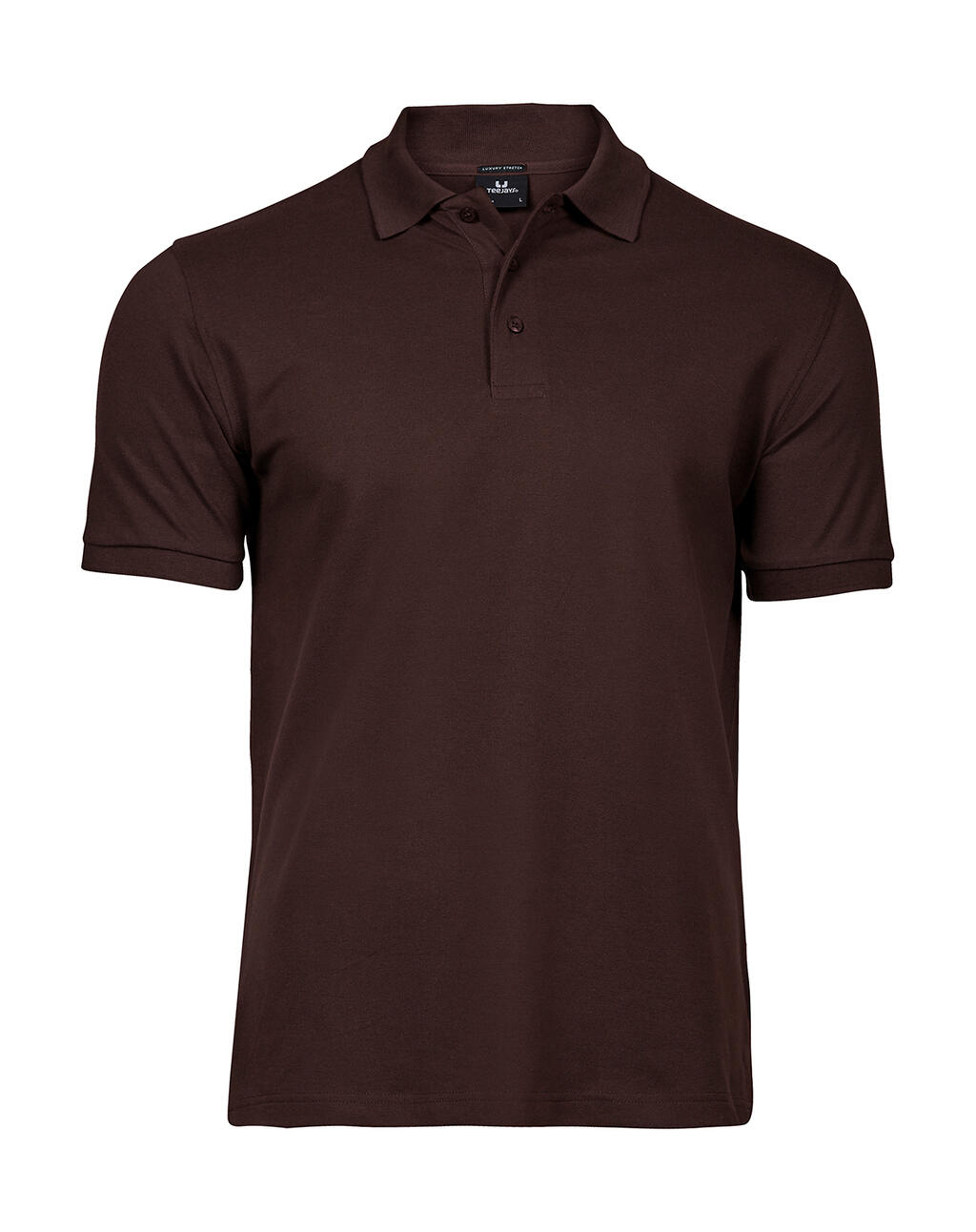 Luxuriöses Stretch-Polohemd für Herren - Schokolade