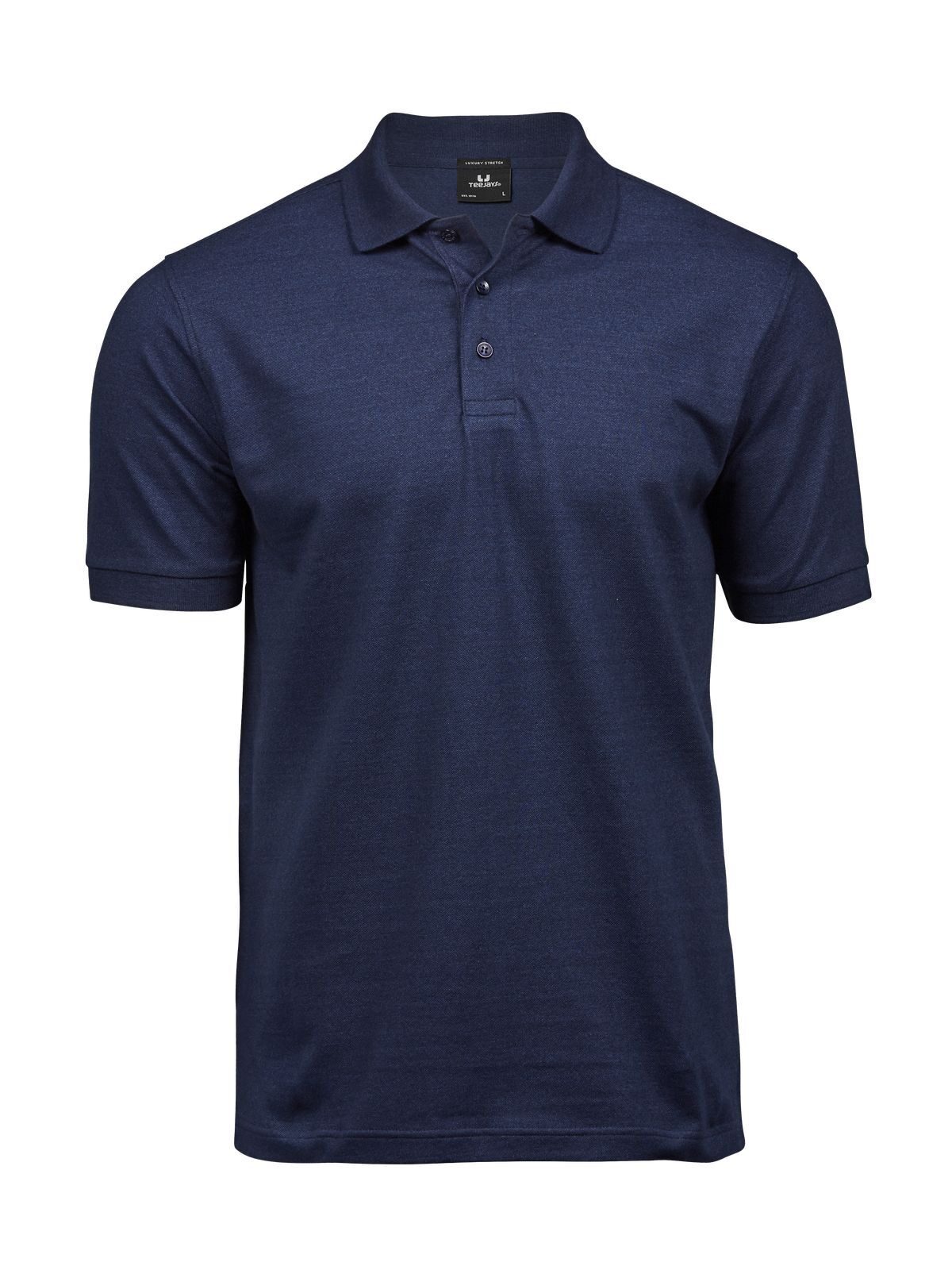 Luxuriöses Stretch-Polohemd für Herren - Denim