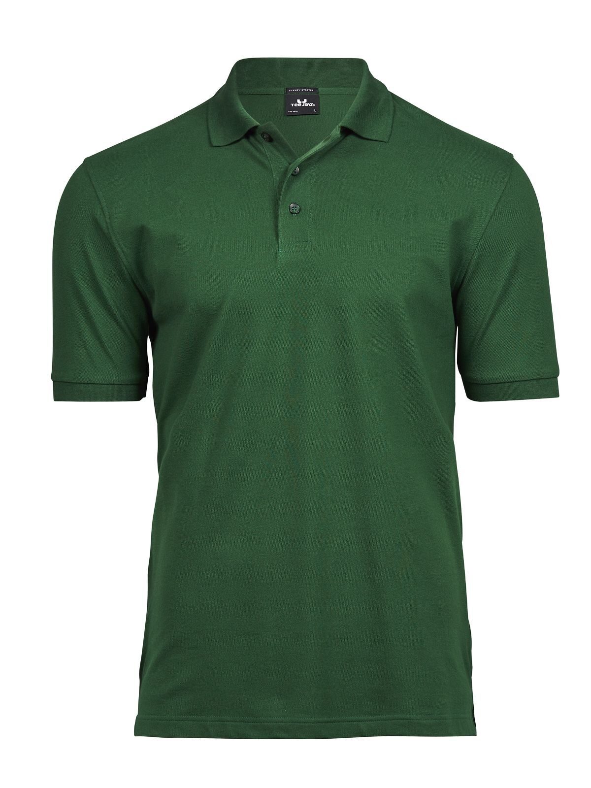 Luxuriöses Stretch-Polohemd für Herren - Waldgrün