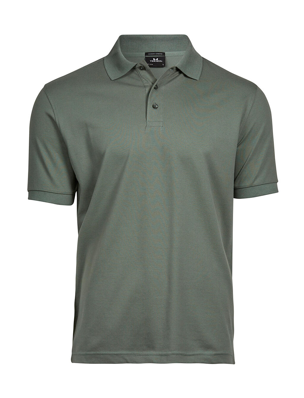 Luxuriöses Stretch-Polohemd für Herren - Blattgrün