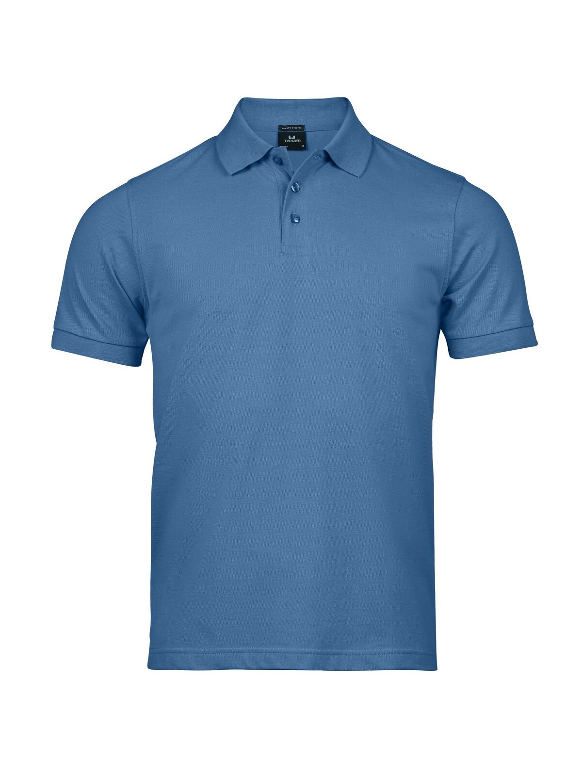Luxuriöses Stretch-Polohemd für Herren - Ozeanblau