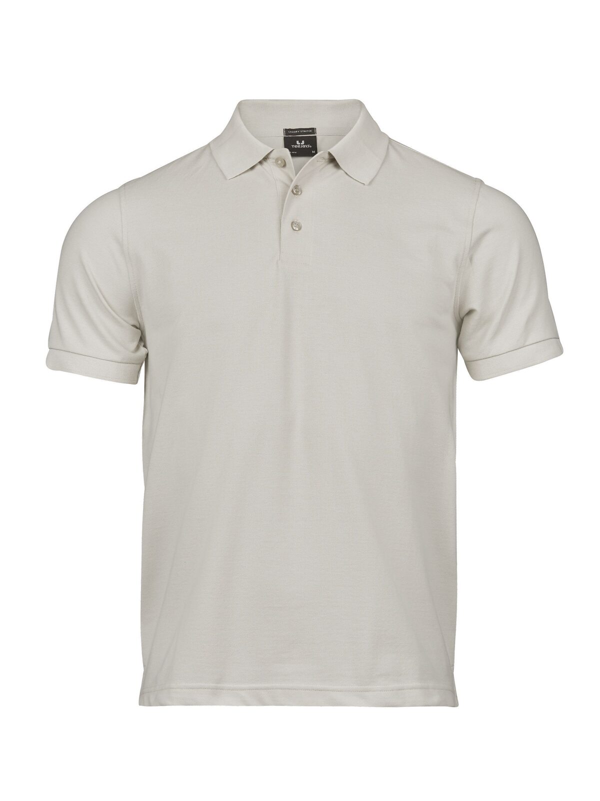 Luxuriöses Stretch-Polohemd für Herren - Zement