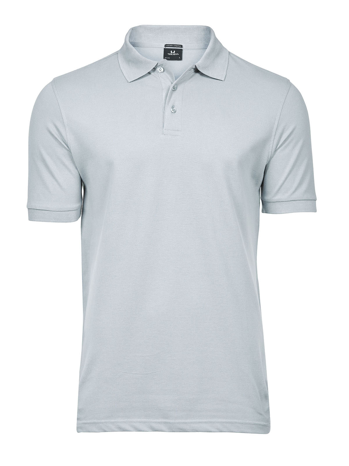 Luxuriöses Stretch-Polohemd für Herren - Eisblau