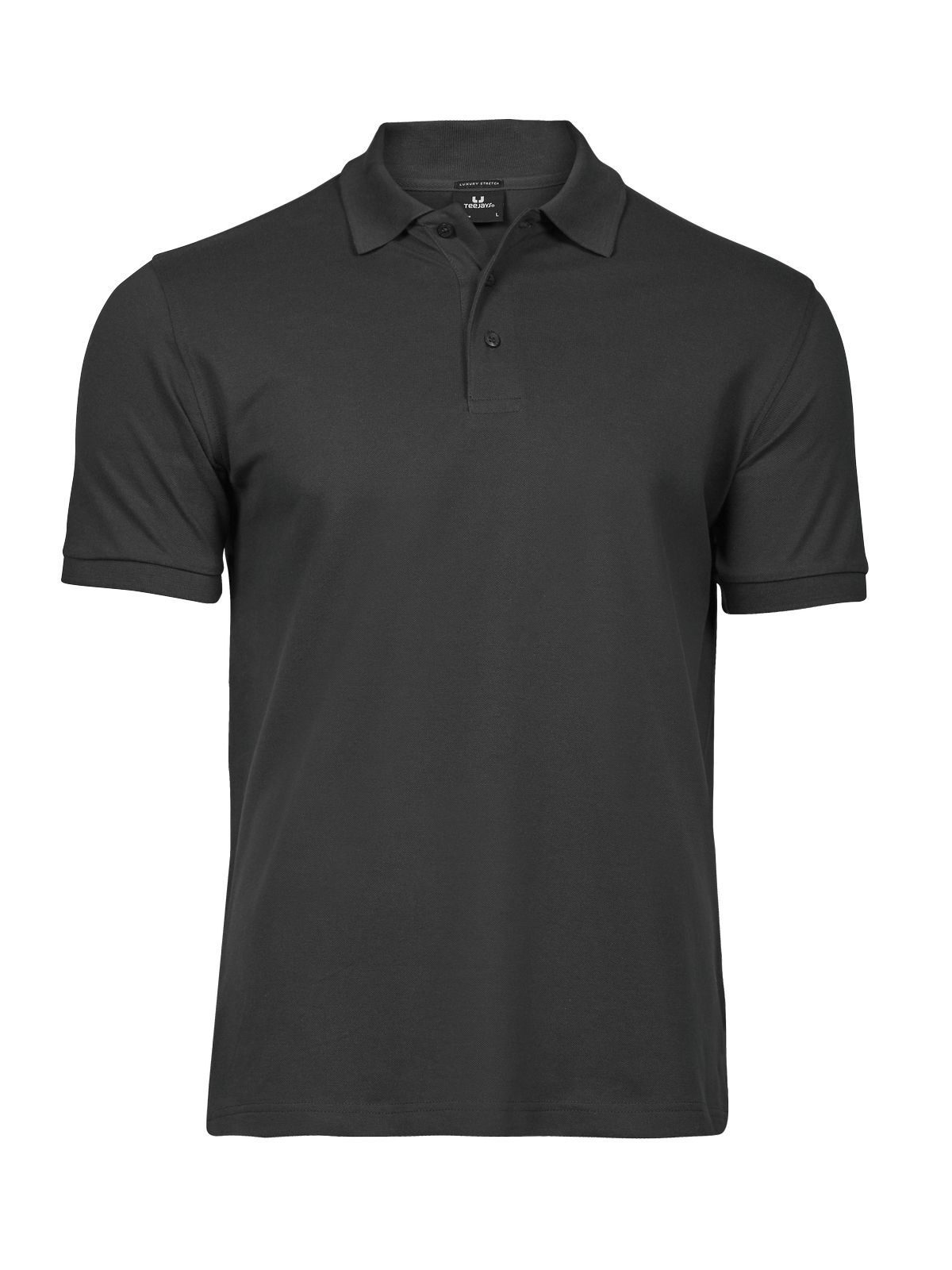 Luxuriöses Stretch-Polohemd für Herren - Dunkelgrau