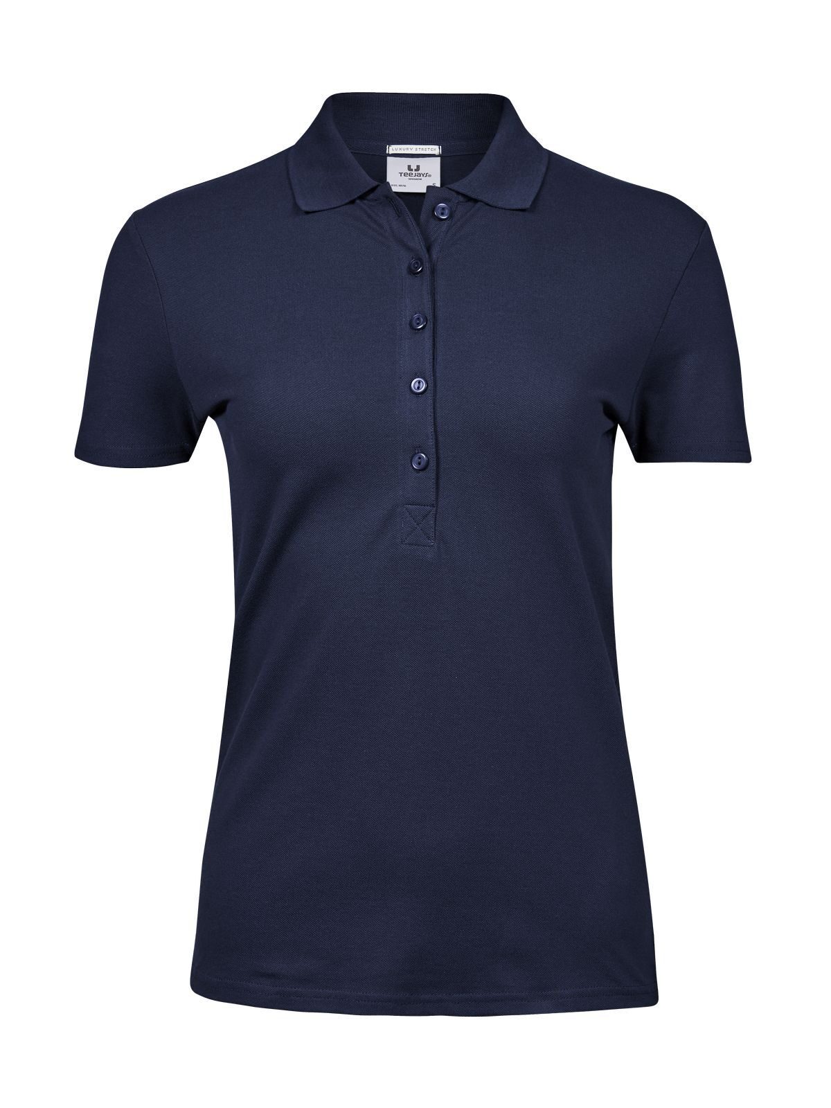 Luxuriöses Stretch-Polohemd für Damen - NVY - Marine