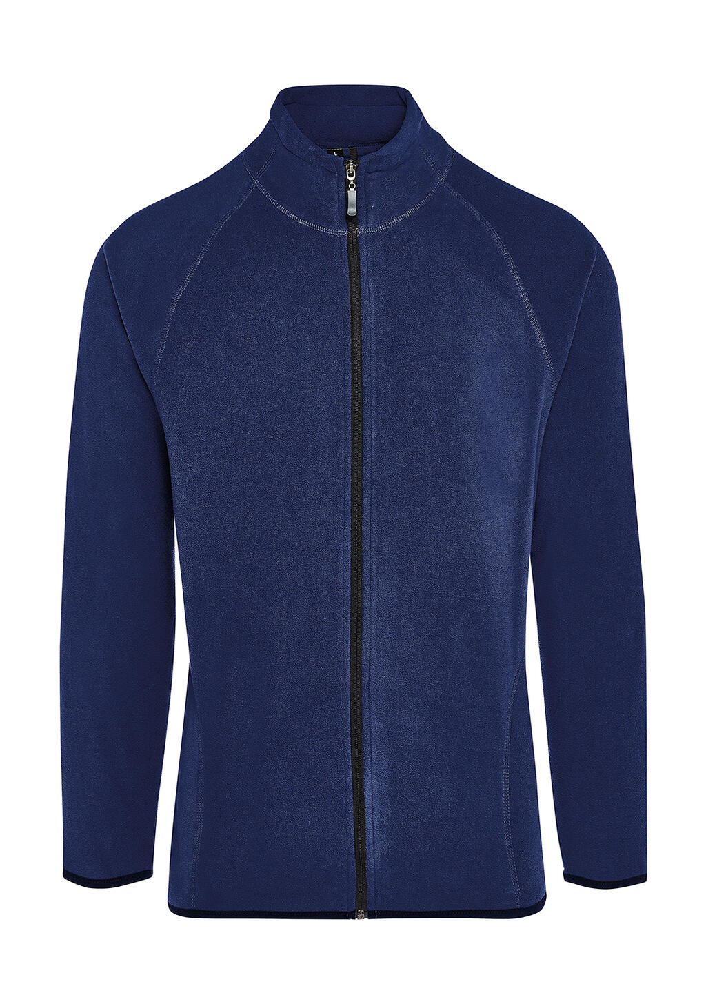 Herren-Pullover mit durchgehendem Reißverschluss, ohne Etikett, aus charakteristischem Mikrofleece - 200 - Dunkelblau