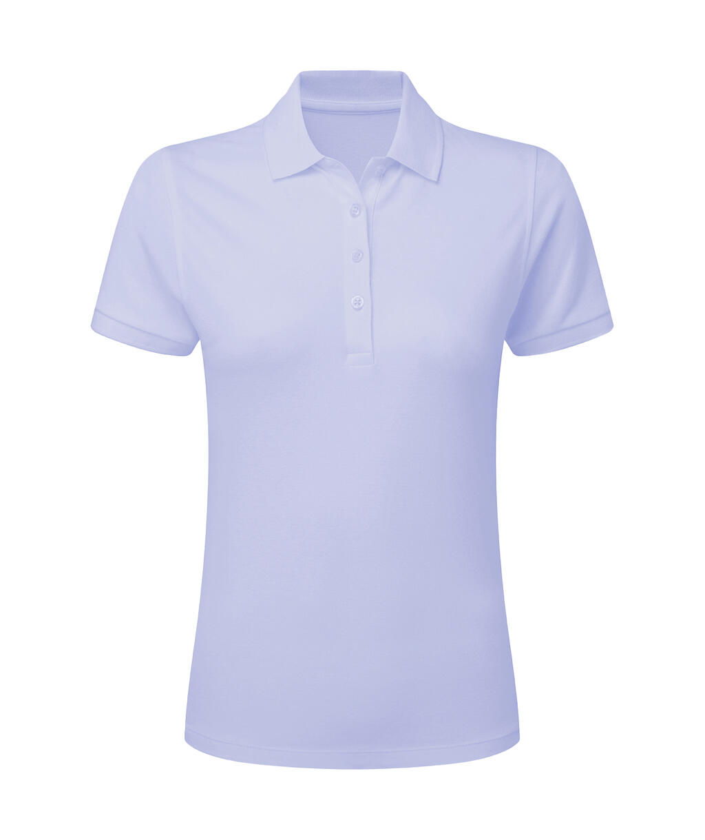 Stretch-Poloshirt für Damen ohne Markenetikett - 318 - BLUE WATER