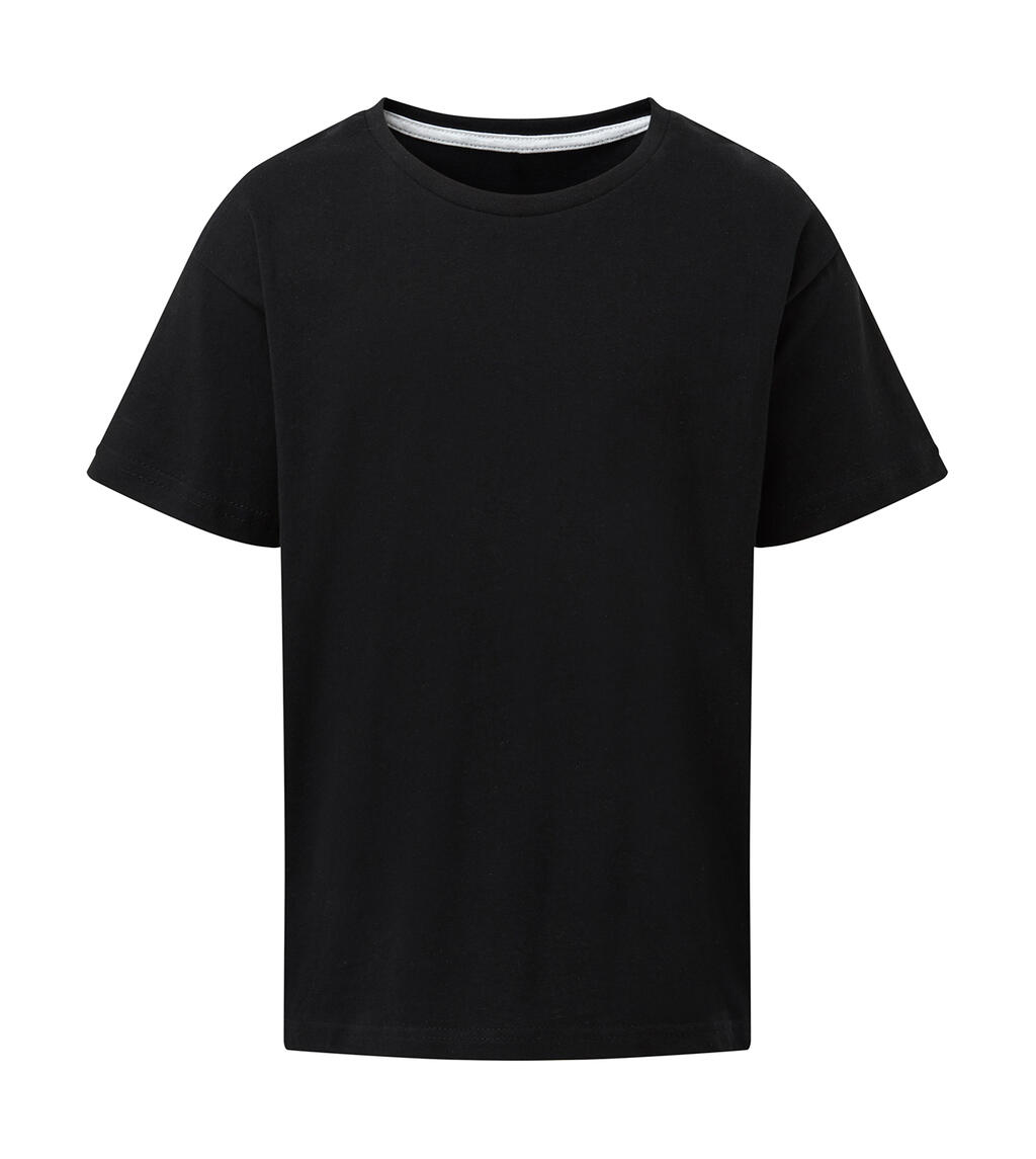Signature Kinder-T-Shirt ohne Etikett - 104 - Tiefschwarz