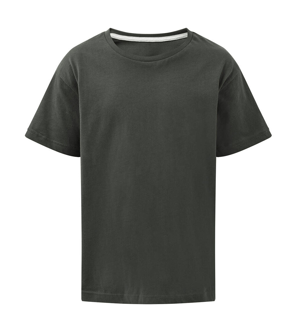 Signature Kinder-T-Shirt ohne Etikett - 130 - Holzkohle