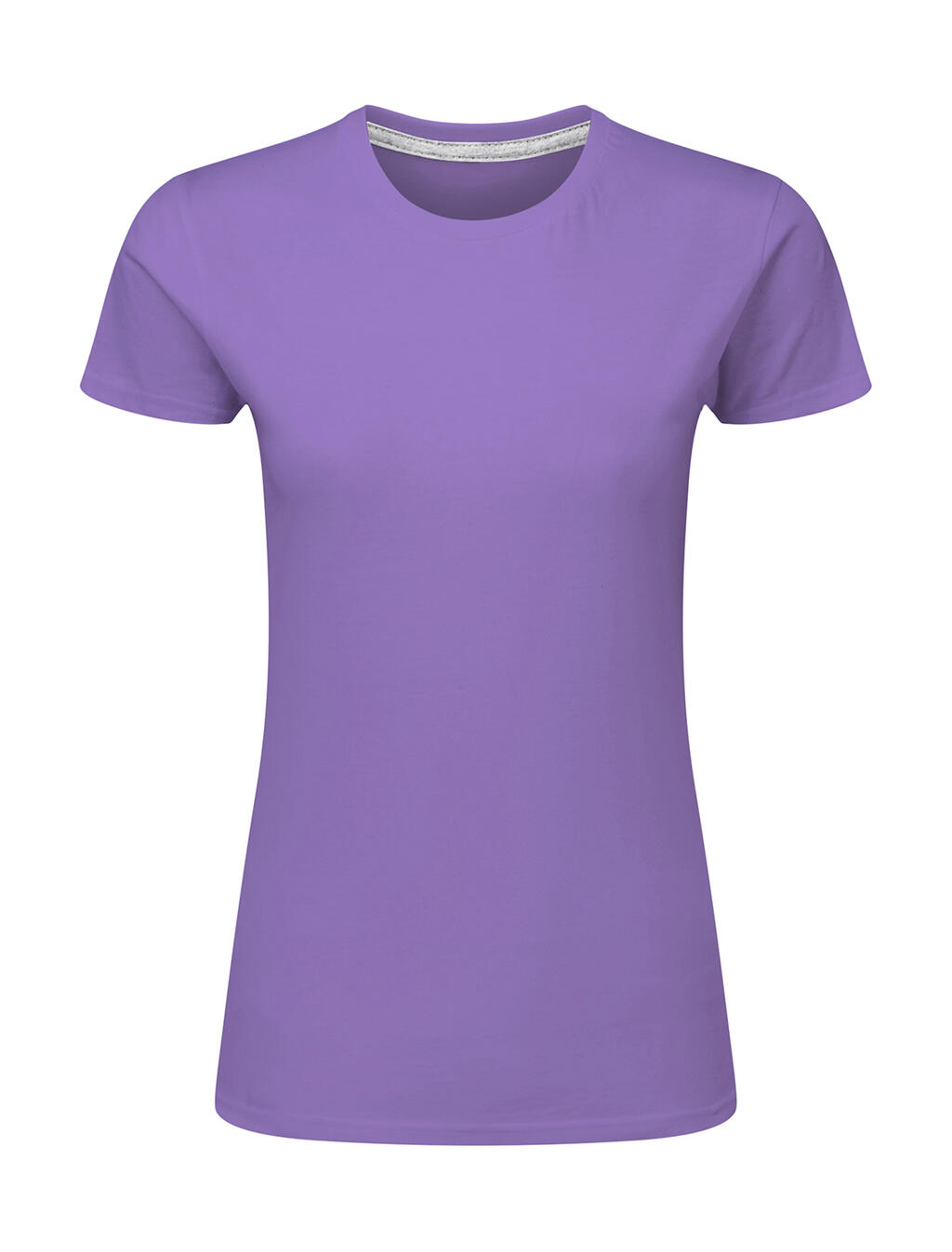 Damen-T-Shirt mit Signatur ohne Etikett - 348 - LILA ASTER