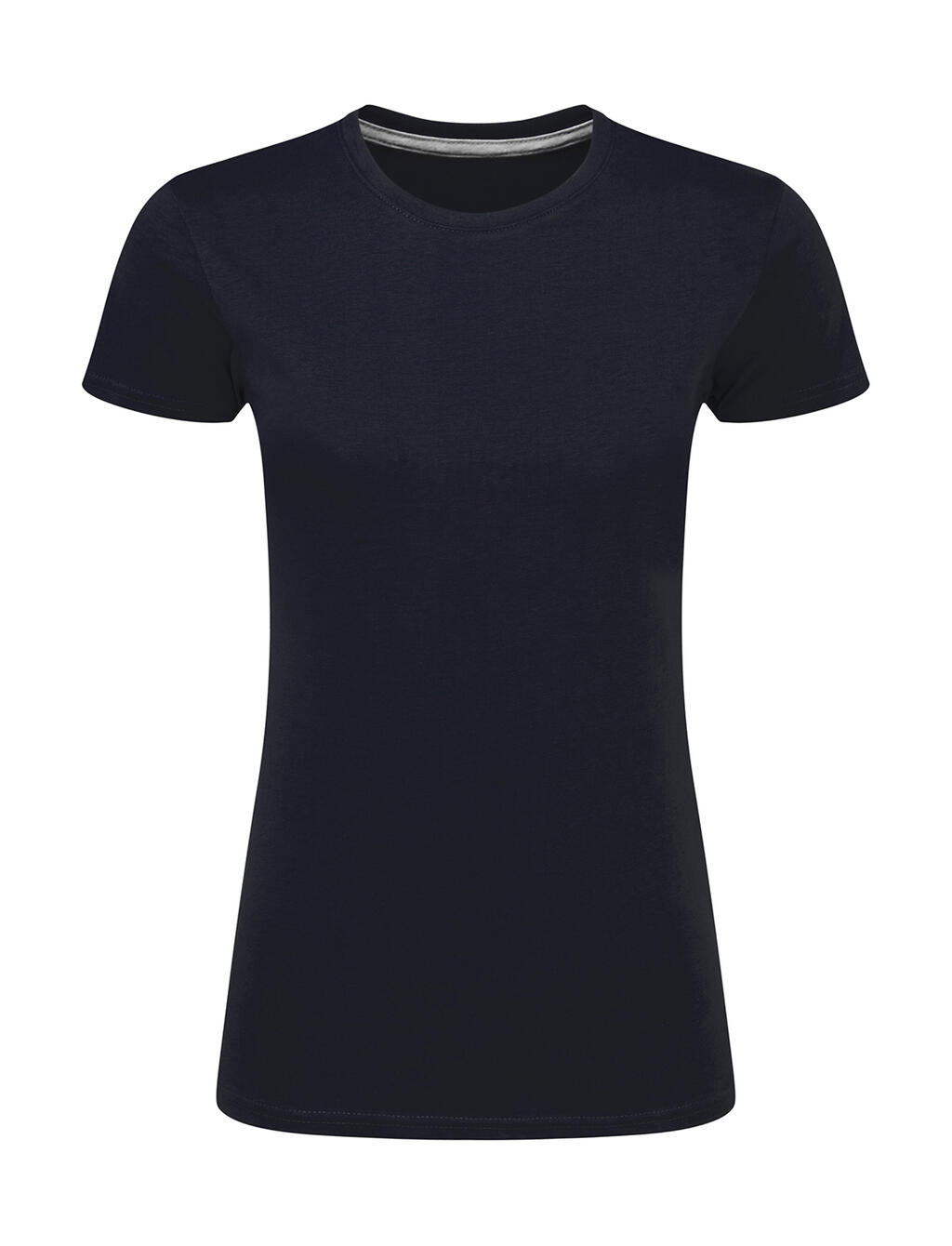 Damen-T-Shirt mit Signatur ohne Etikett - 200 - Dunkelblau
