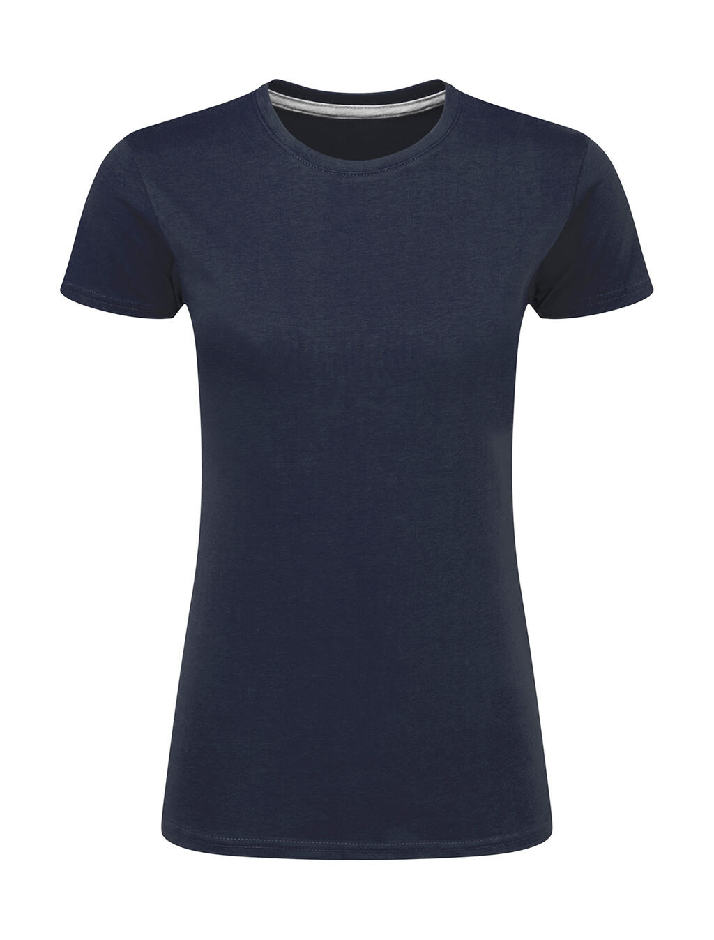 Damen-T-Shirt mit Signatur ohne Etikett - 319 - Denim