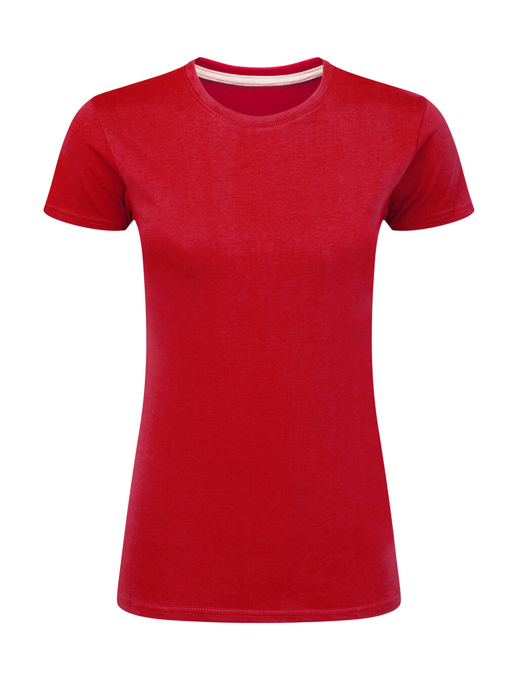 Damen-T-Shirt mit Signatur ohne Etikett - 400 - Rot