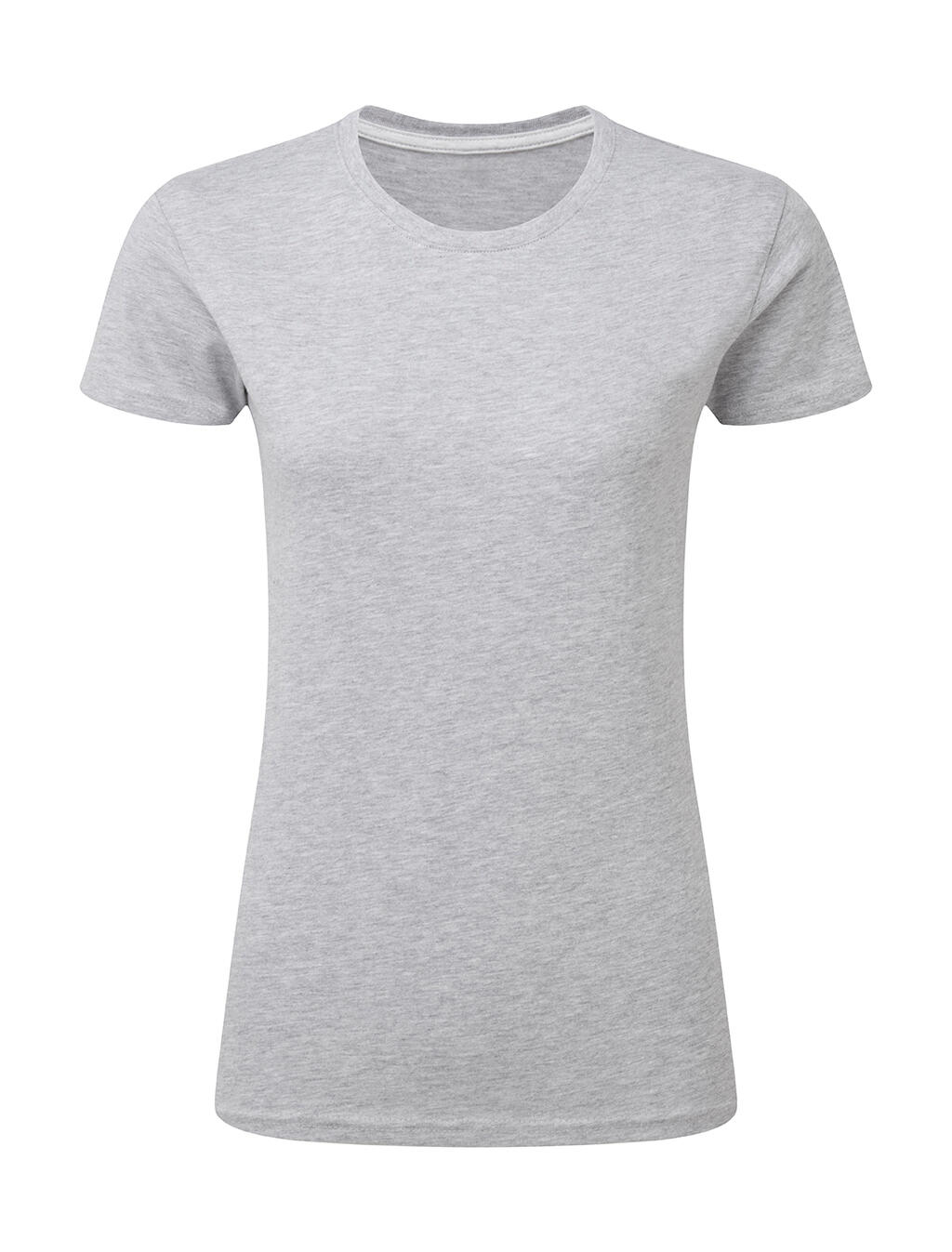Damen-T-Shirt mit Signatur ohne Etikett - 719 - LIGHT OXFORD
