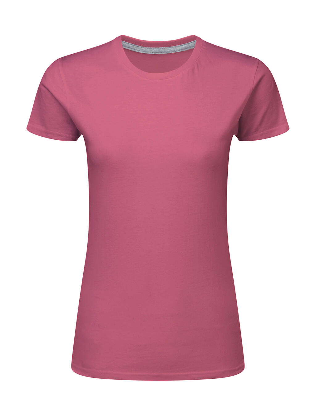 Damen-T-Shirt mit Signatur ohne Etikett - 406 - Cassis