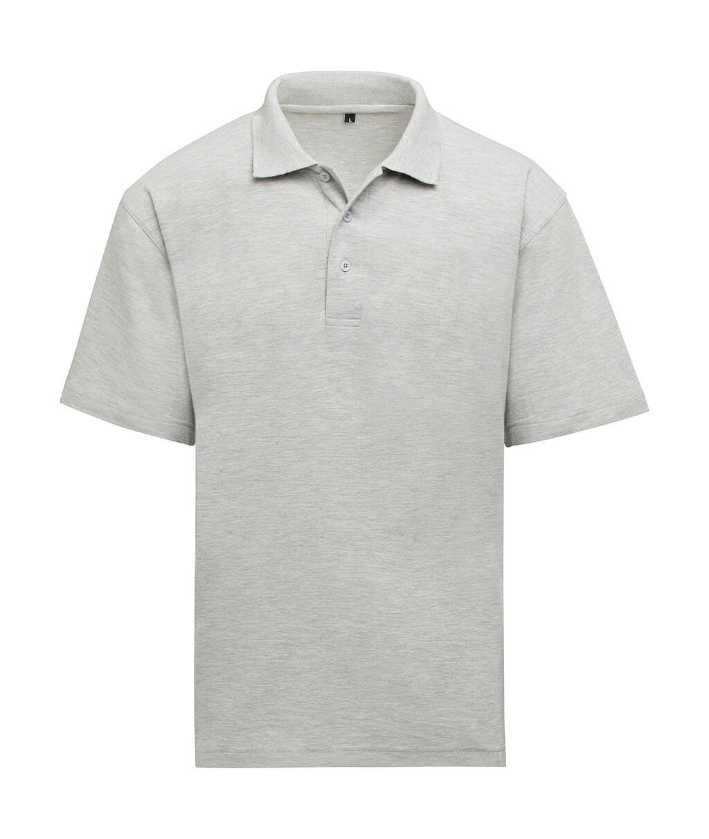 Unisex-Polo - 123 - Heidegrau