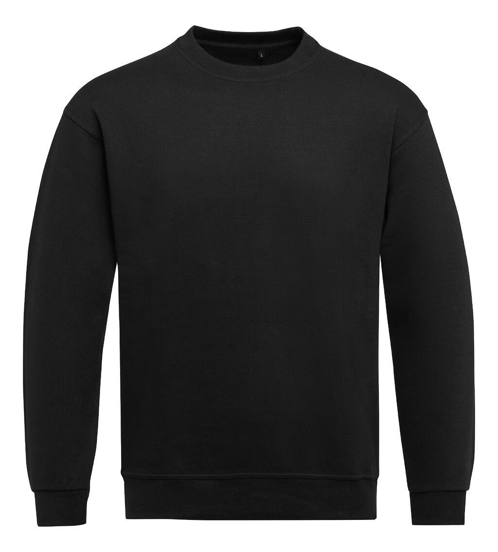 Unisex-Sweatshirt mit Rundhalsausschnitt - 101 - Schwarz
