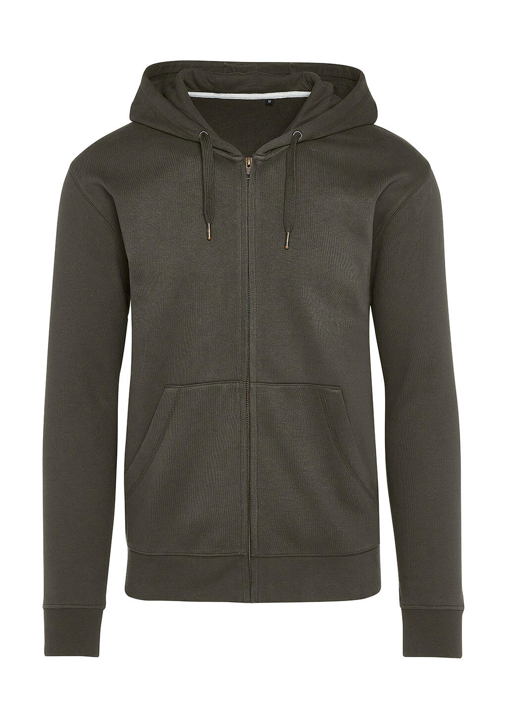 Signature Tagless Zip-Up Hoodie - 130 - Holzkohle