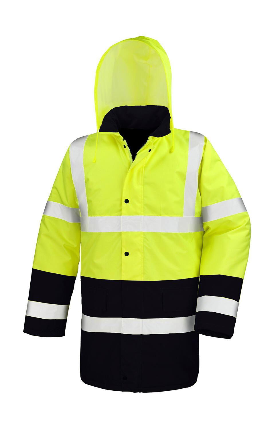 Safety Core Autobahn-Zweifarbenjacke - YELL - GELB – Fluoreszierendes Gelb