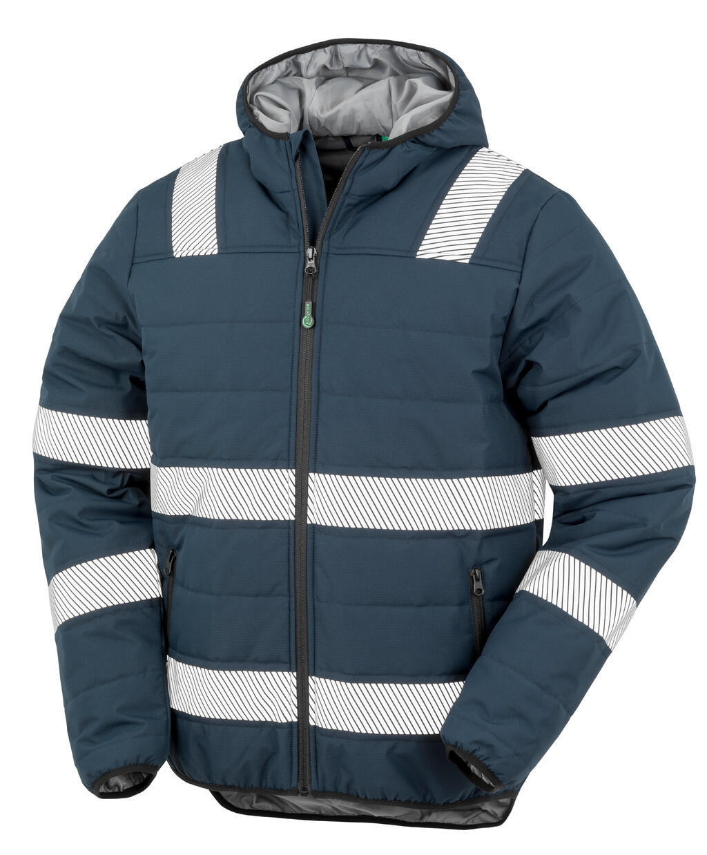 Gepolsterte Sicherheitsjacke aus recyceltem Ripstop-Gewebe - NVRD - Marineblau