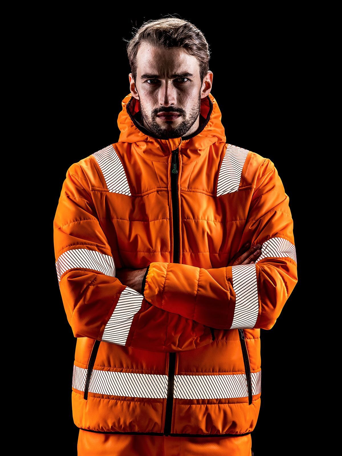 Gepolsterte Sicherheitsjacke aus recyceltem Ripstop-Gewebe