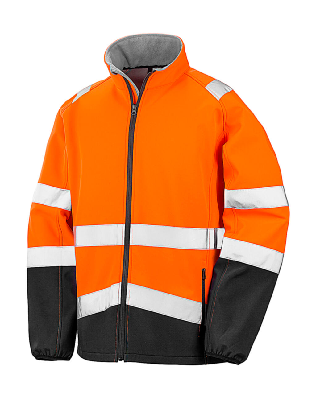 Softshell-Drucksicherheit - Fluoreszierendes Orange/Schwarz