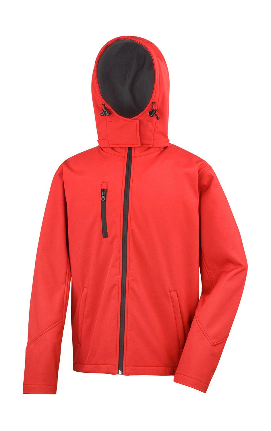 TX Performance Softshelljacke mit Kapuze - RDBK - Rot/Schwarz