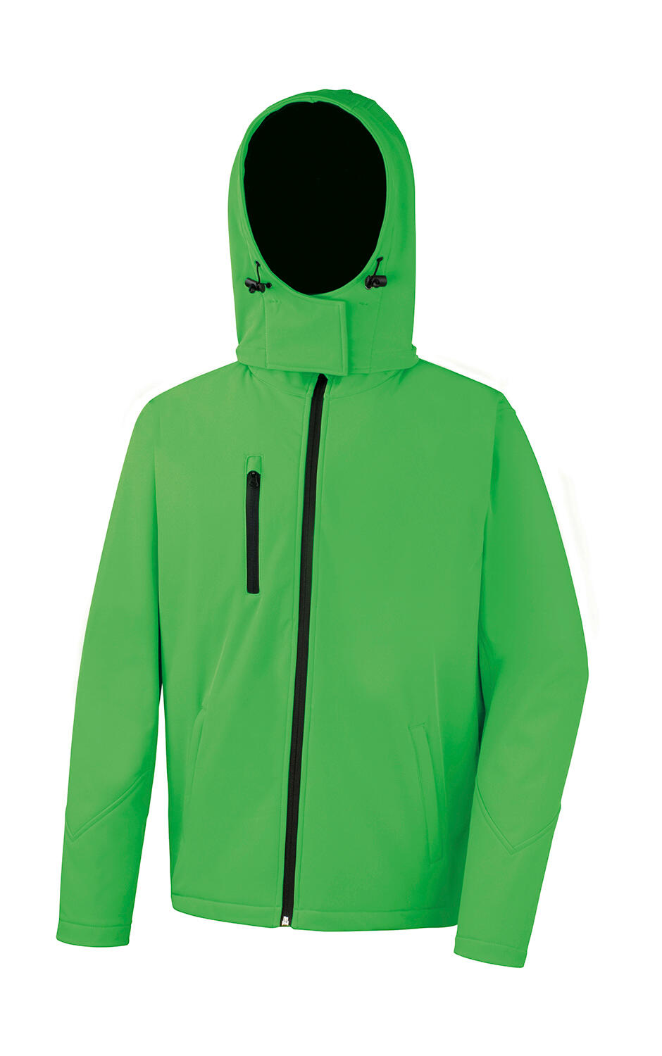 TX Performance Softshelljacke mit Kapuze - GNBK - Leuchtendes Grün/Schwarz