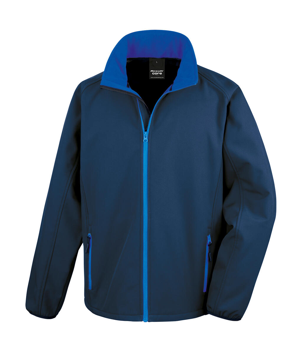 Bedruckbare Softshelljacke - NVJA - Navy/Jasmine