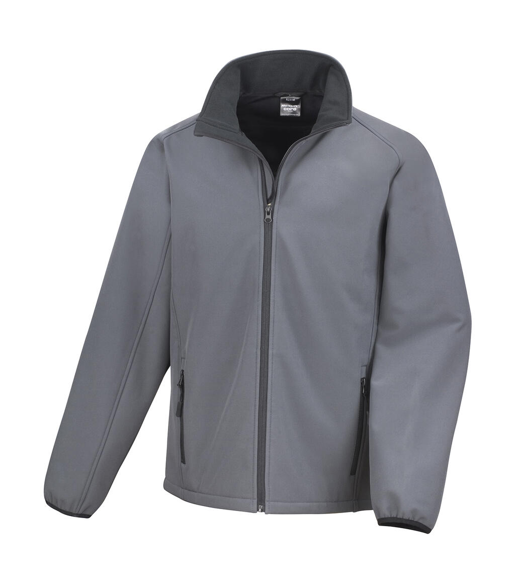 Bedruckbare Softshelljacke - 188 - Anthrazit/Schwarz
