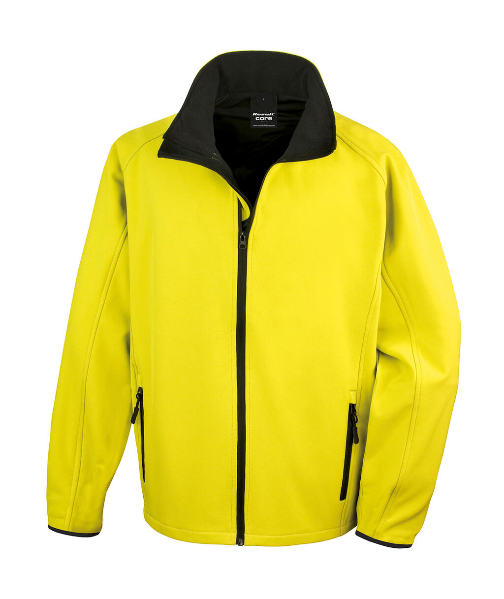 Bedruckbare Softshelljacke - 657 - Gelb/Schwarz