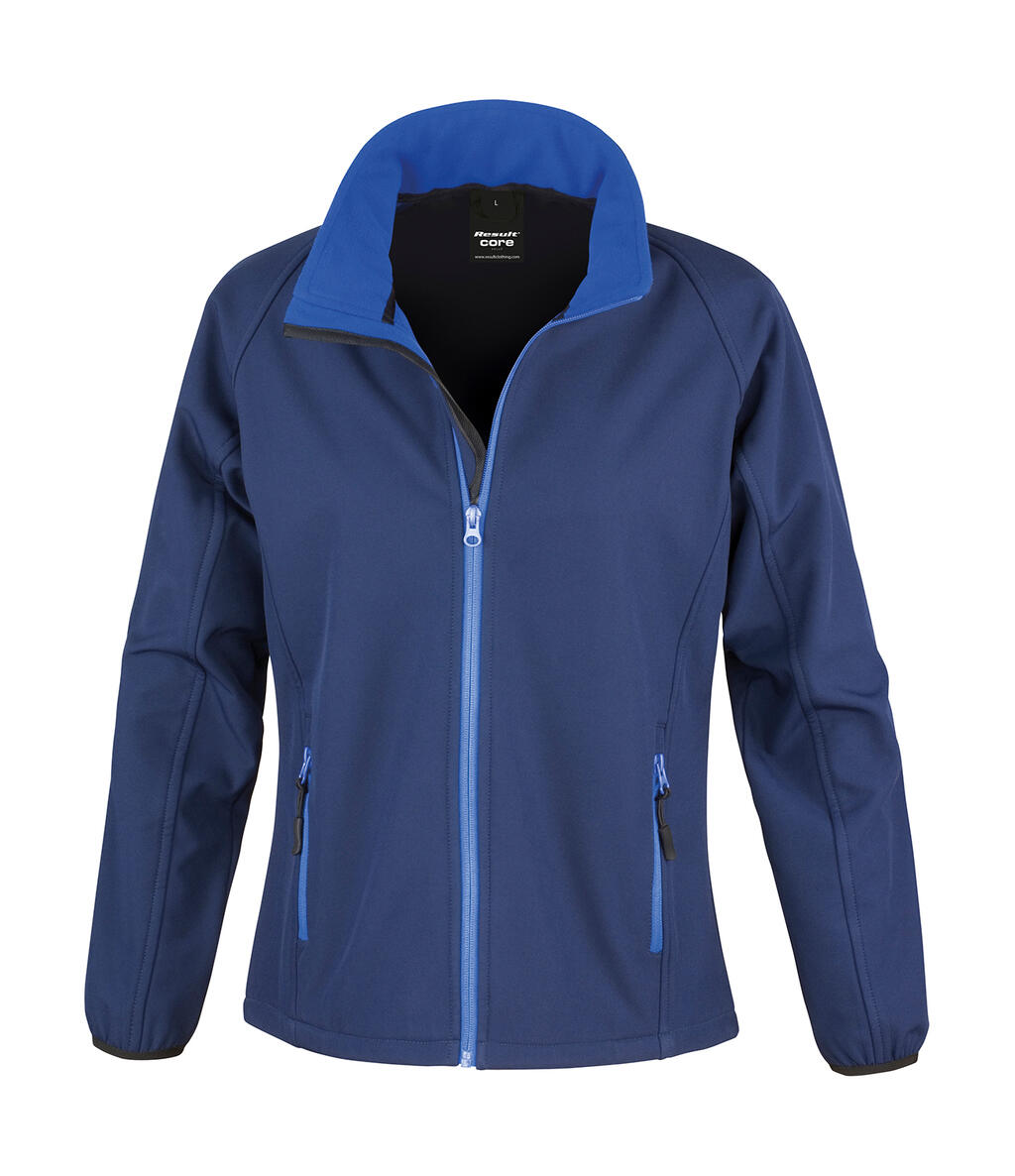 Bedruckbare Softshelljacke für Damen - NVJA - Navy/Jasmine