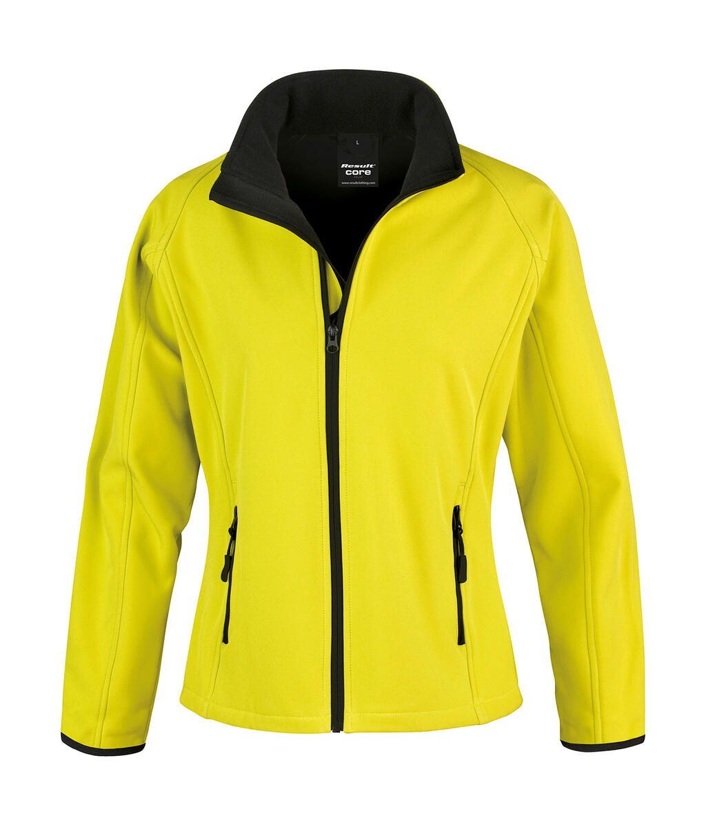Bedruckbare Softshelljacke für Damen - 657 - Gelb/Schwarz