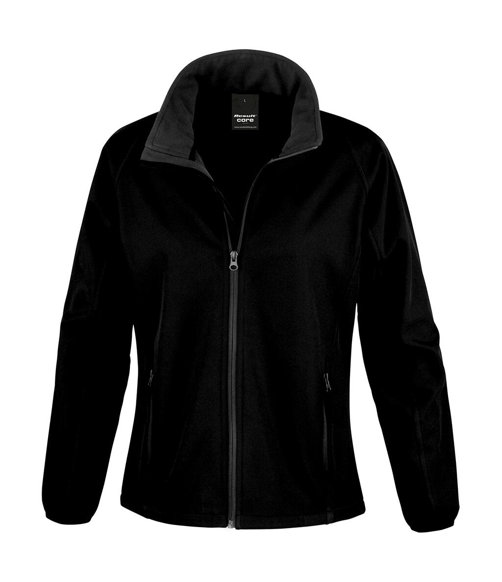 Bedruckbare Softshelljacke für Damen - 177 - Schwarz/Schwarz