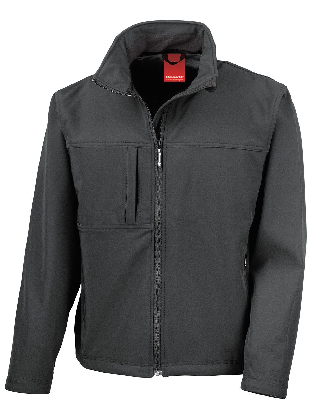 Klassische Softshell-Jacke - 101 - Schwarz