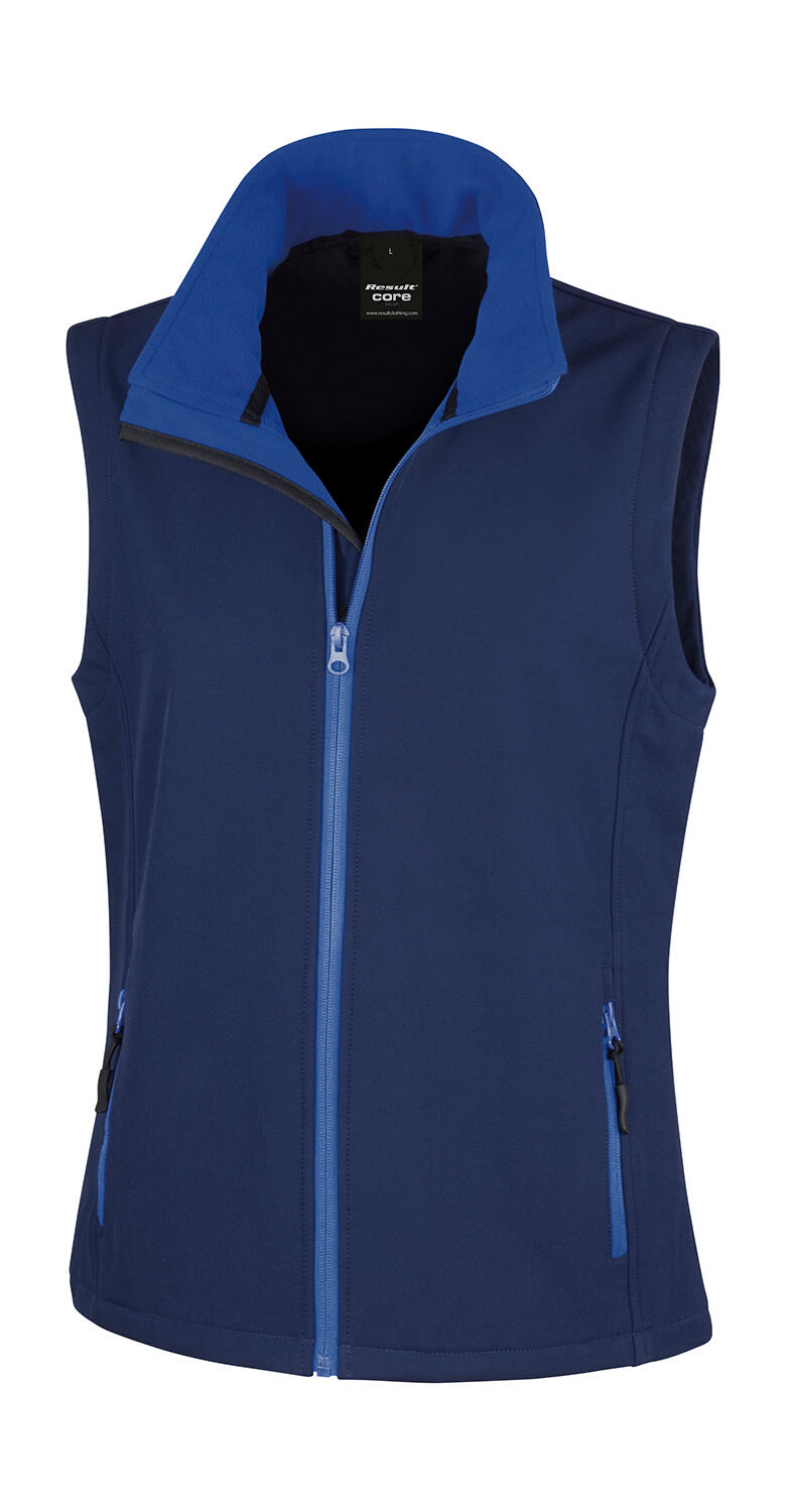 Bedruckbare Softshellweste für Damen - NVJA - Navy/Jasmine