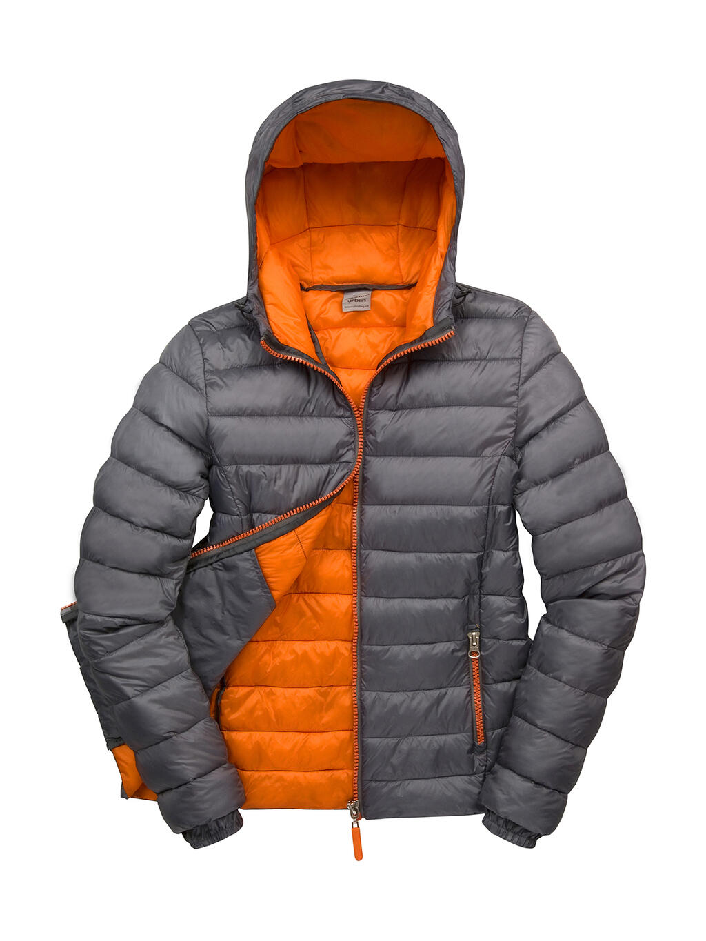 Damen-Kapuzenjacke Snow Bird - 162 - Grau/Orange