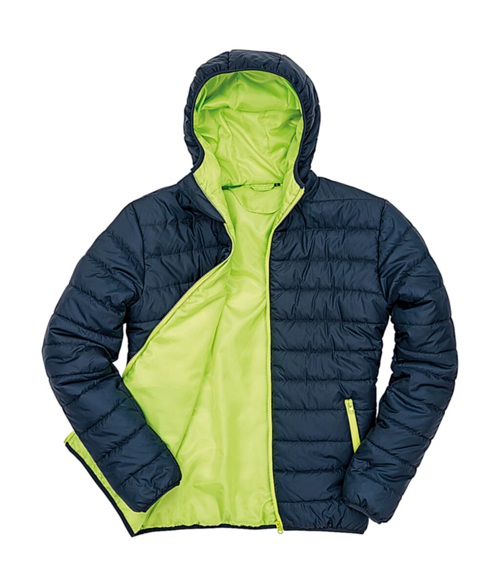 Wattierte Jacke - 256 - Marineblau/Limette