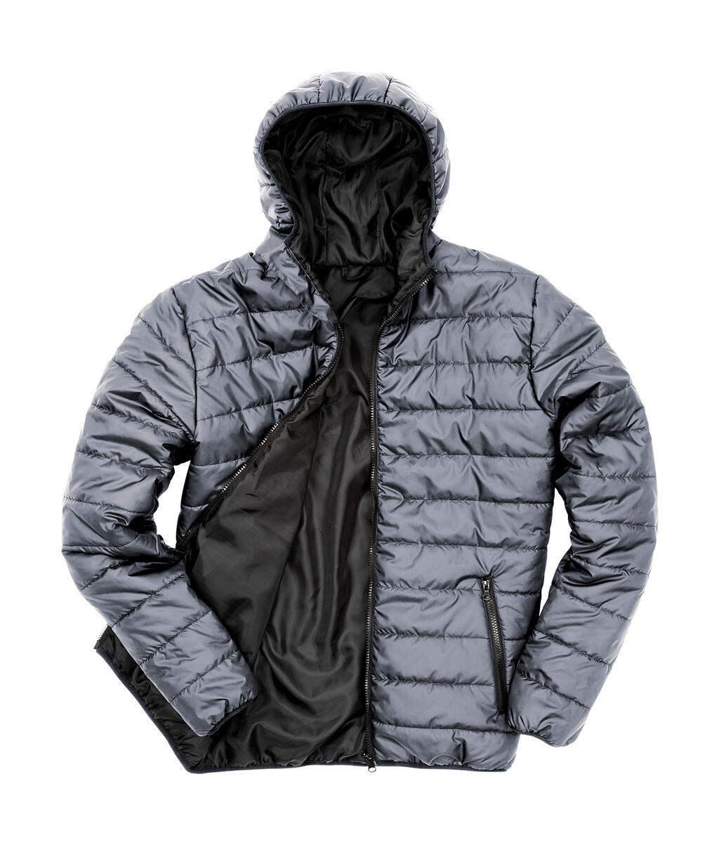 Wattierte Jacke - 196 - Frostgrau/Schwarz